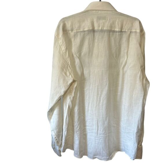 Yves Saint Laurent YSL Vintage Linen Button Down Shirt - Picture 6 of 9
